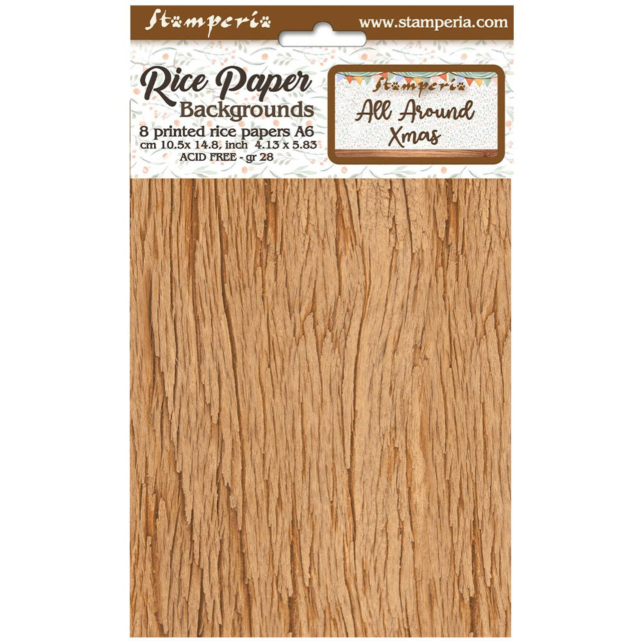 Papel de arroz A6 8HJ 28gr All Around xmas - Navidad