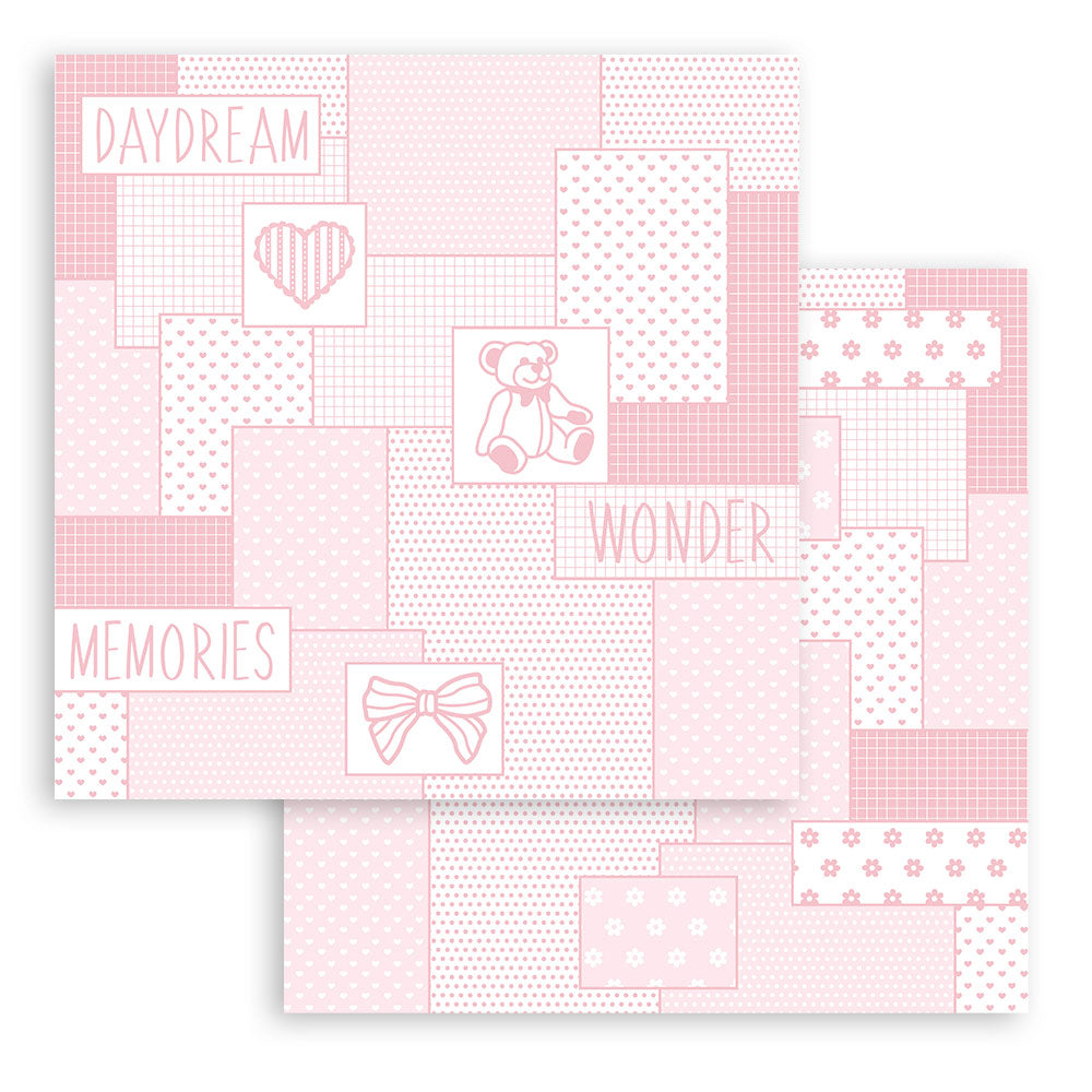 Block de cartulinas ''Fondos Babydream Pink - Niña"