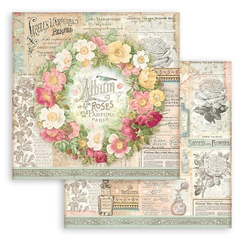 Block de cartulinas ''Rose Parfum'' de 20.3x20.3 cm