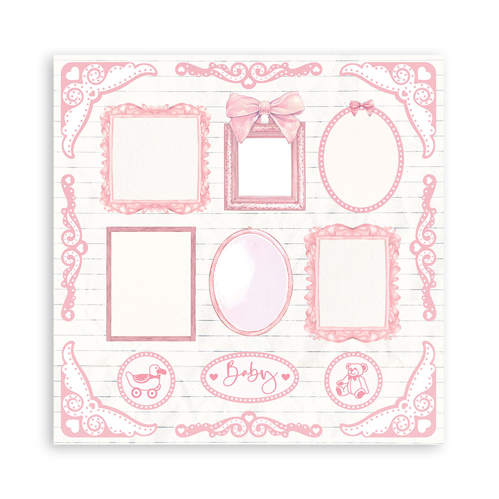 Block de cartulinas ''Fondos Babydream Pink - Niña"