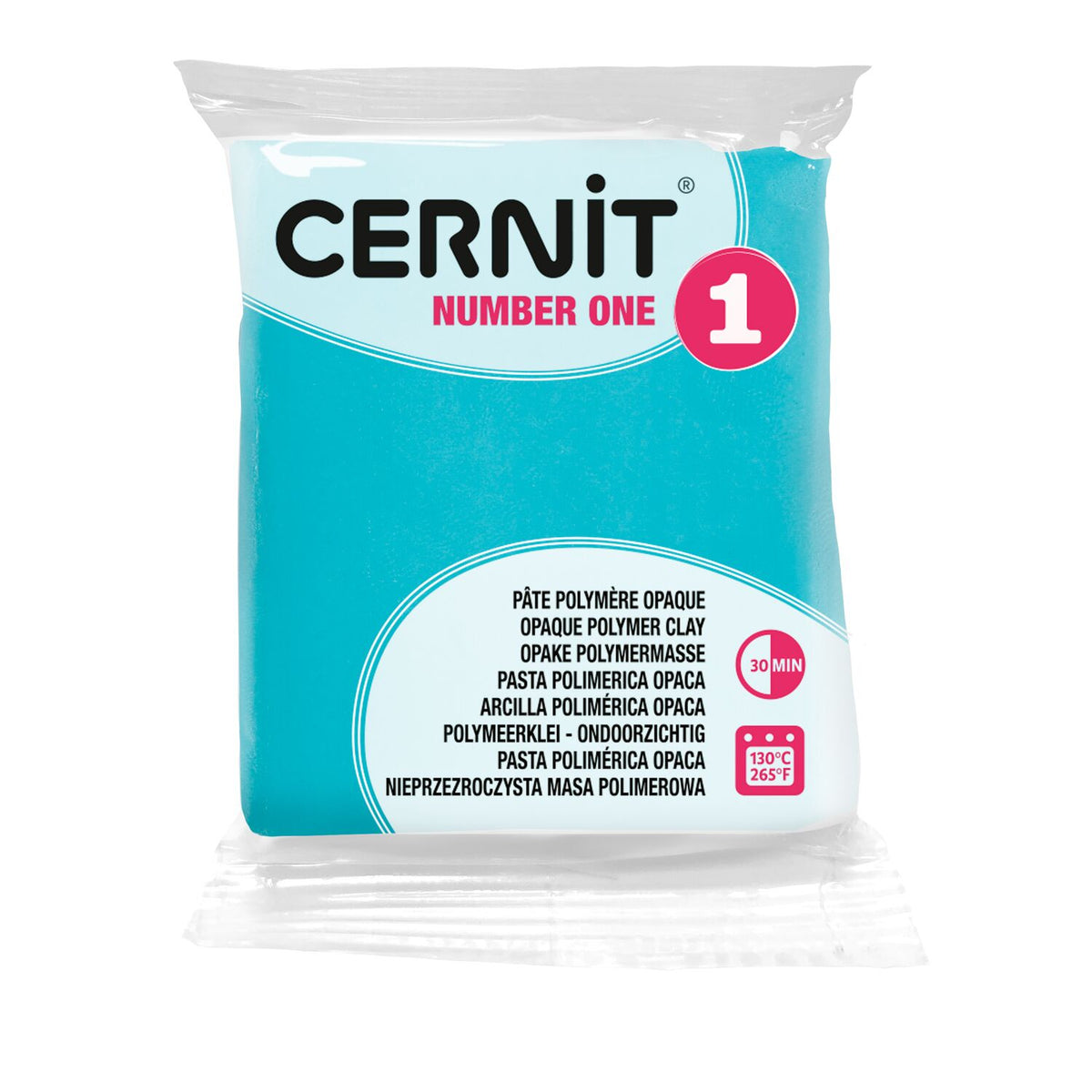 Cernit Number One Verde turquesa (676) – arcilla polimérica 56 g