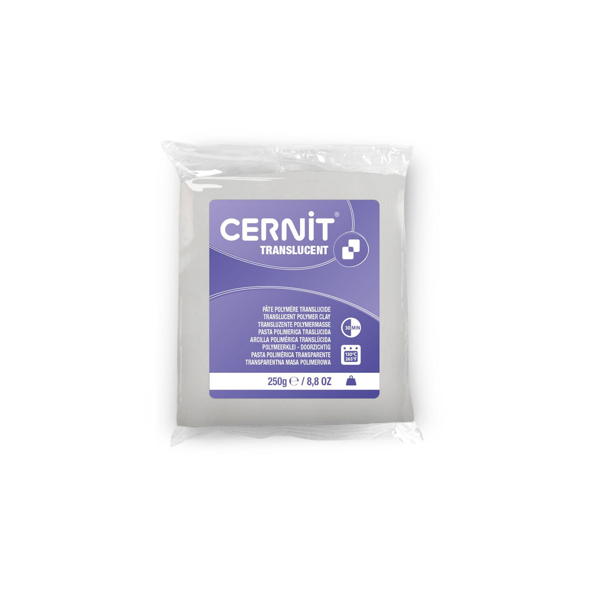 Cernit Translúcida 250 g – arcilla polimérica translúcida bloque