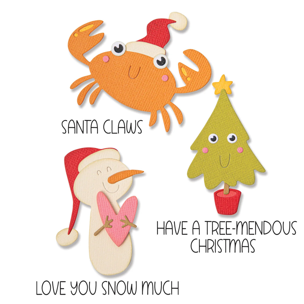 Troqueles Thinlits con Sellos Christmas Characters - Navidad