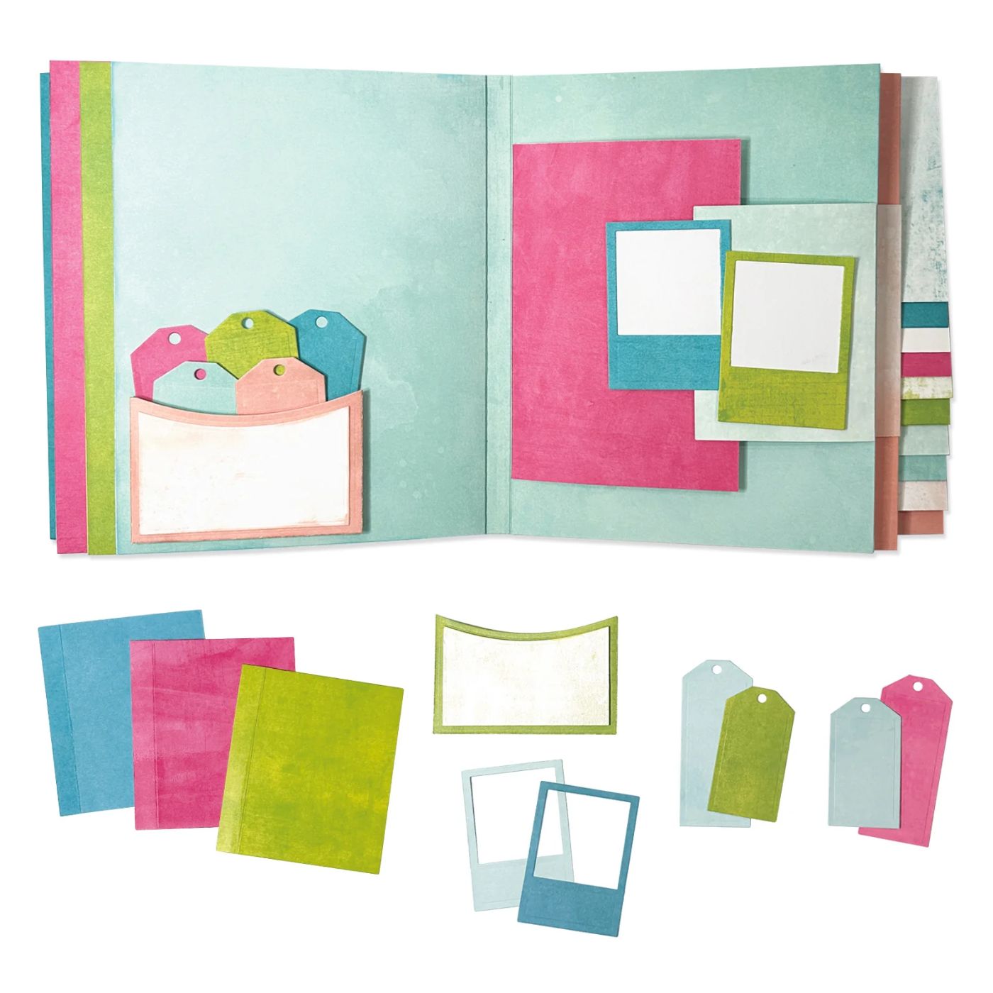 Troqueles Thinlits Plus Set Journal Essential Pages