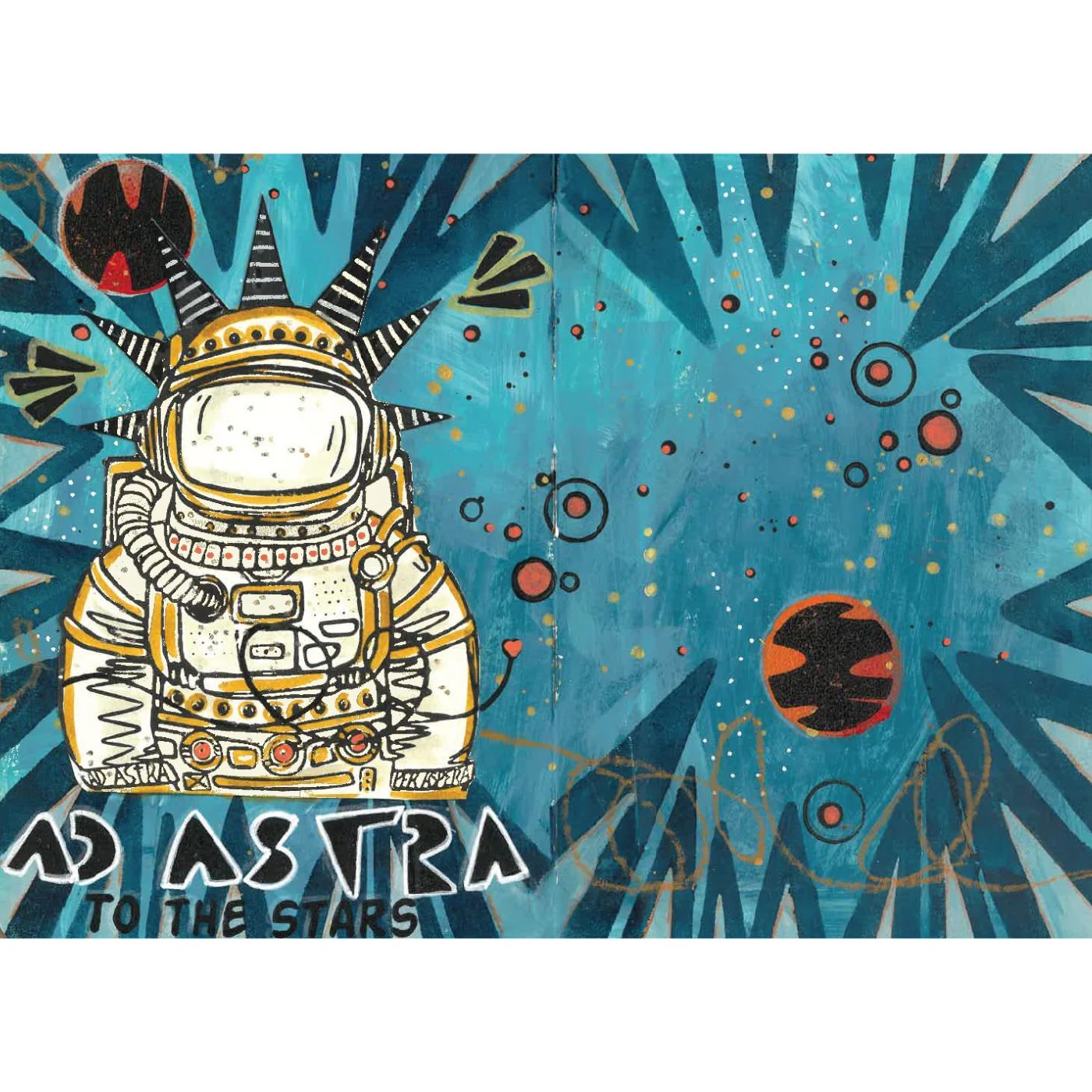 Studio Sellos Clear con Stencils A5 Ad Astra
