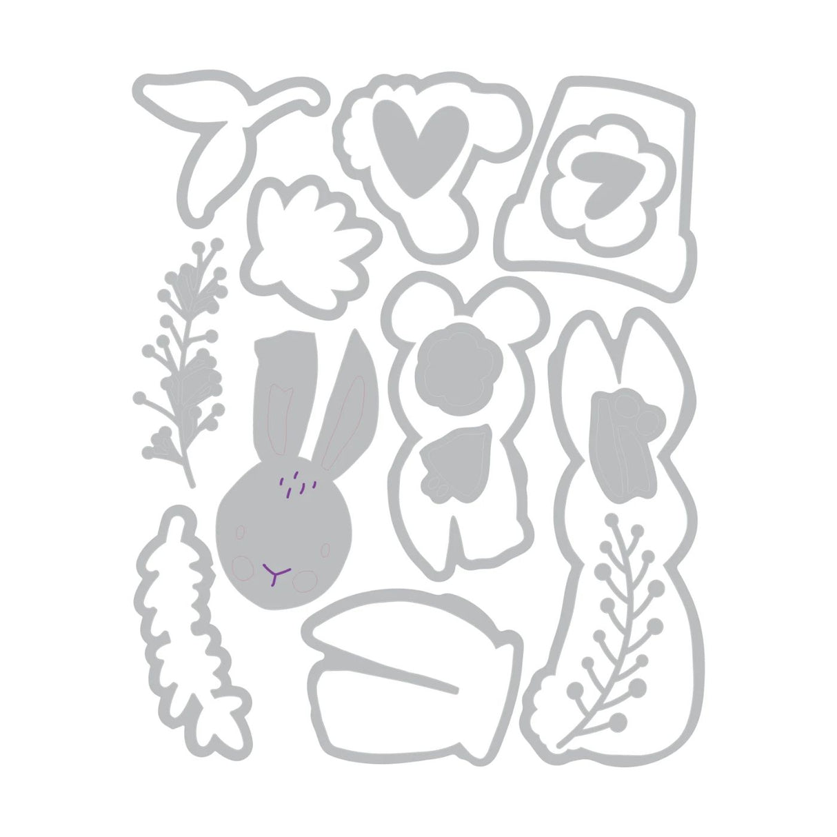 Troqueles Framelits Bunny Bits & Blooms #2 (vista 4)