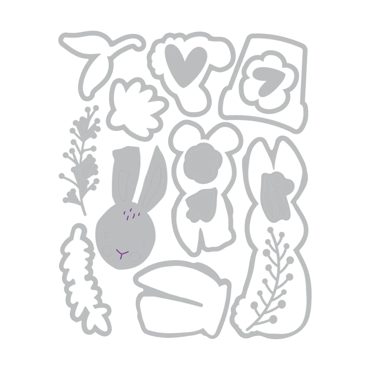 Troqueles Framelits Bunny Bits & Blooms #2