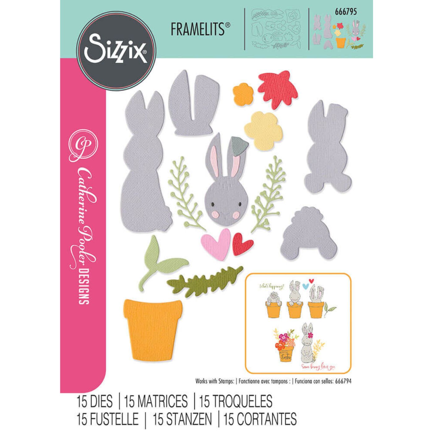 Troqueles Framelits Bunny Bits & Blooms #2