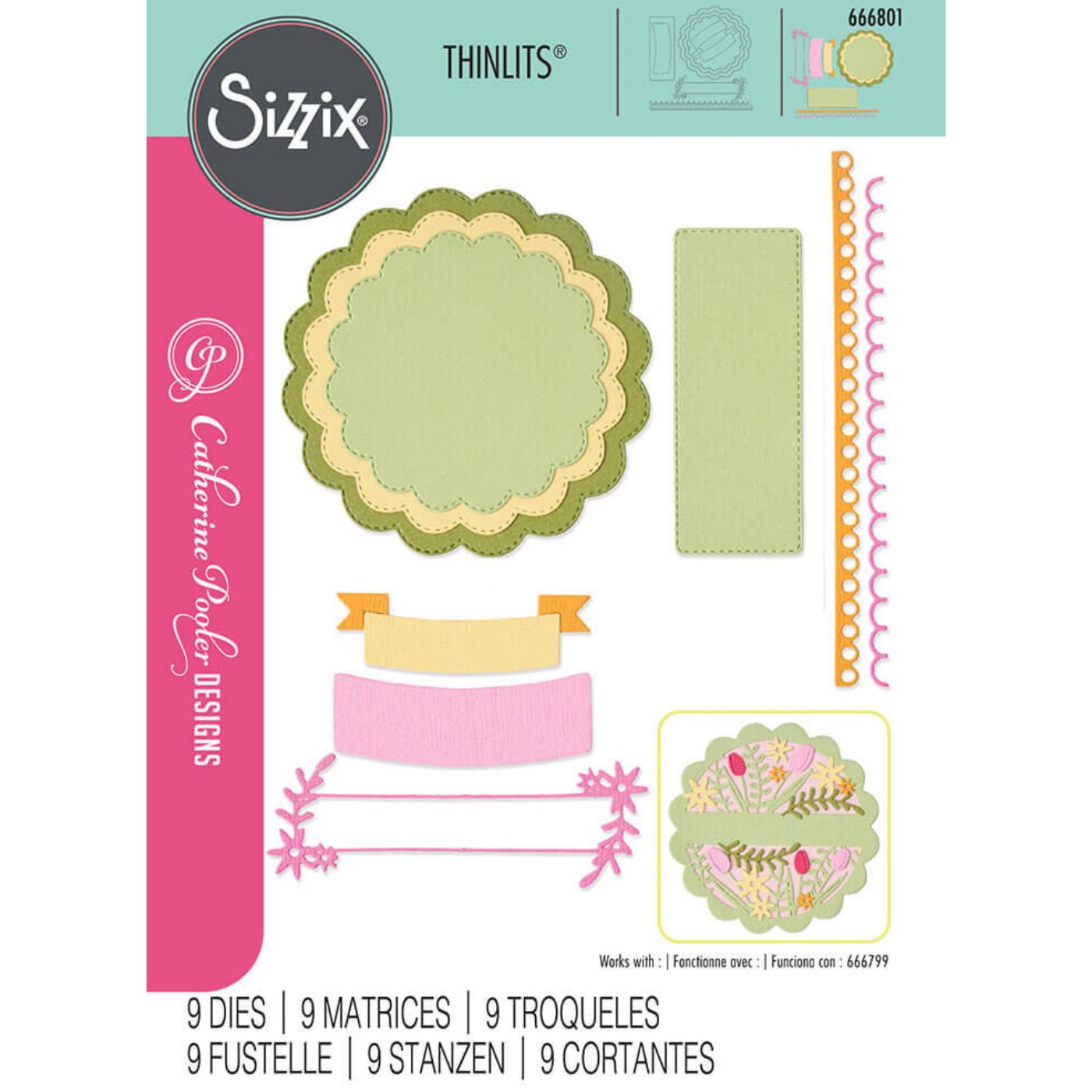 Troqueles Thinlits Scalloped Circles, Borders & Banners
