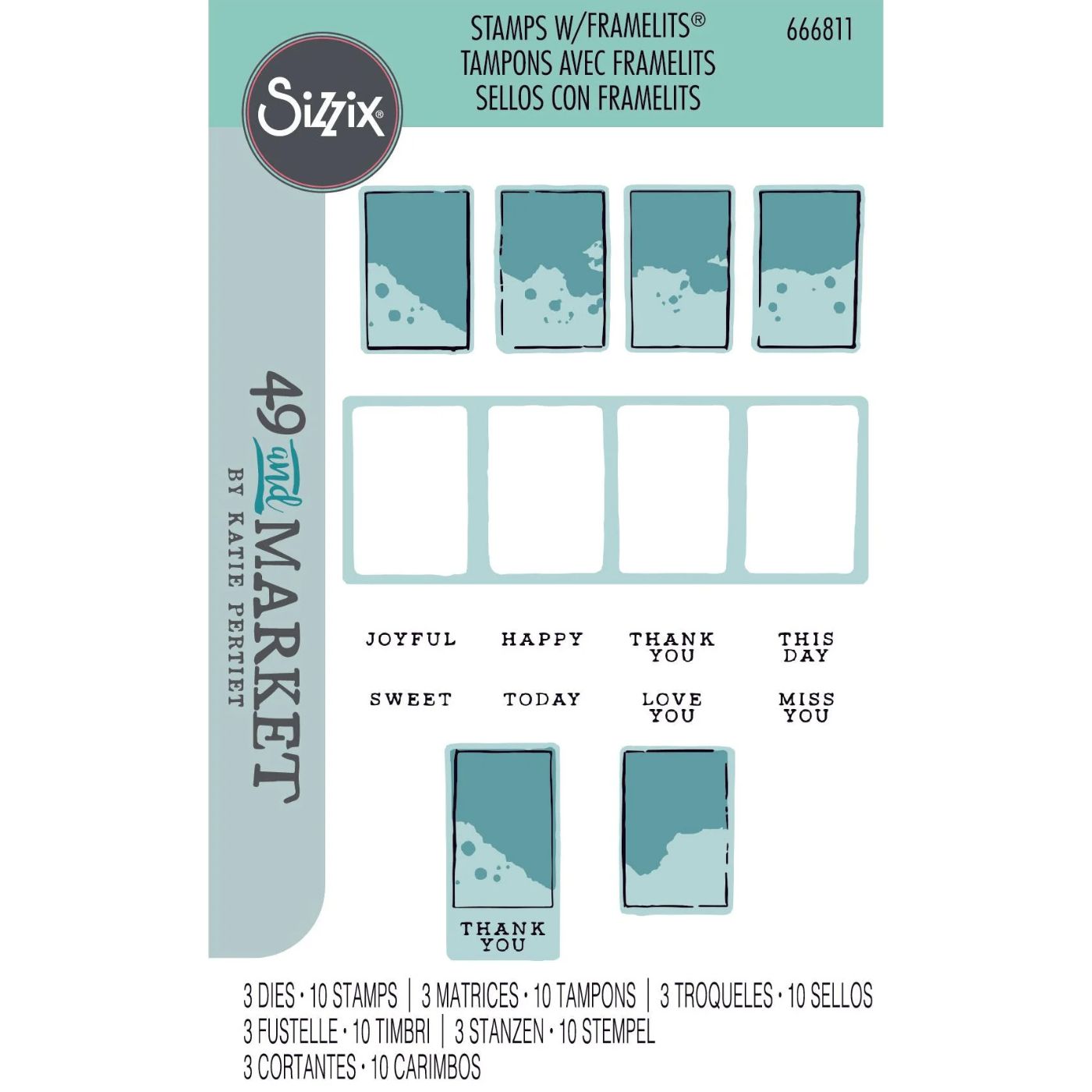 Sellos Clear con Framelits - Painted Palettes