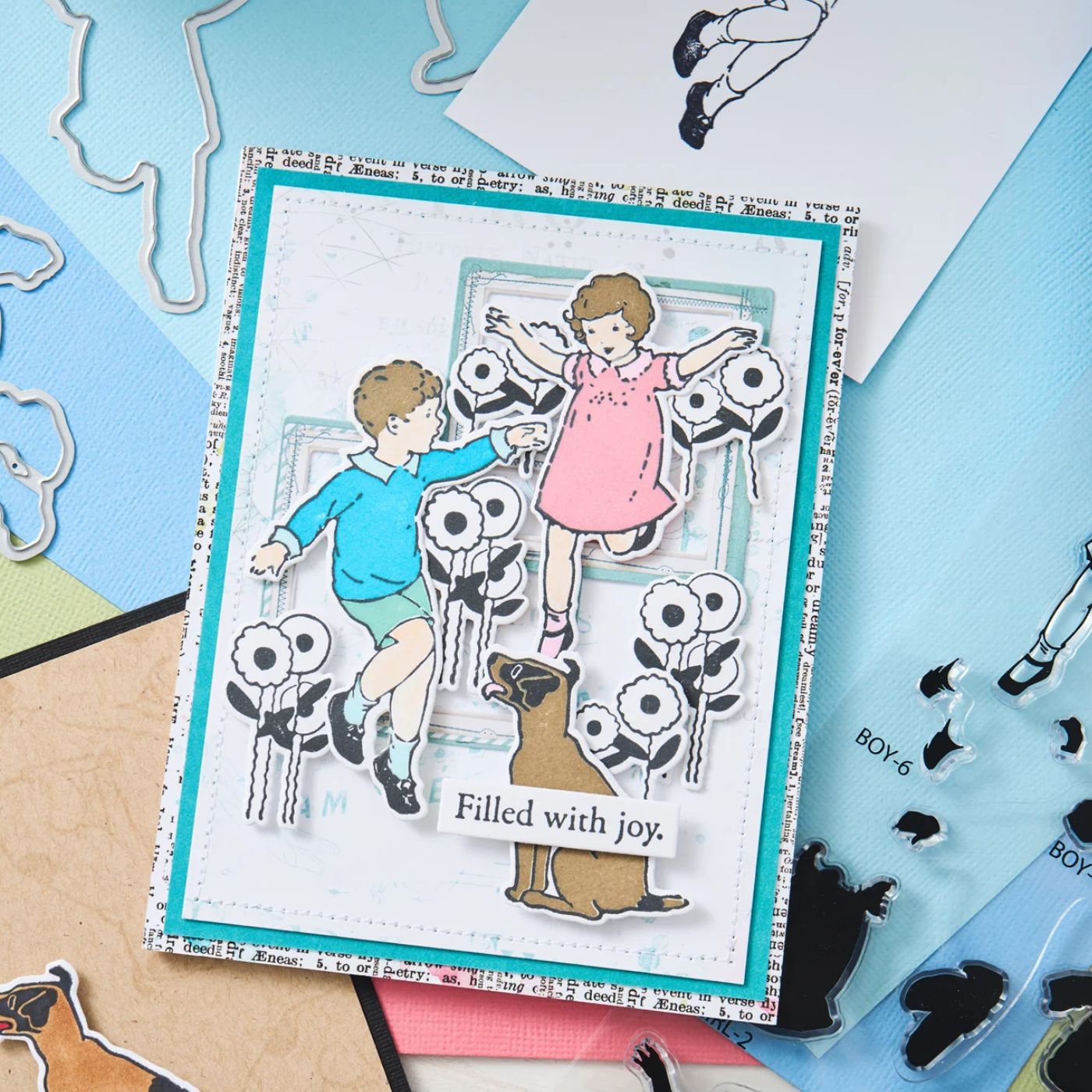 Sellos Clear A5 con Framelits Play Time