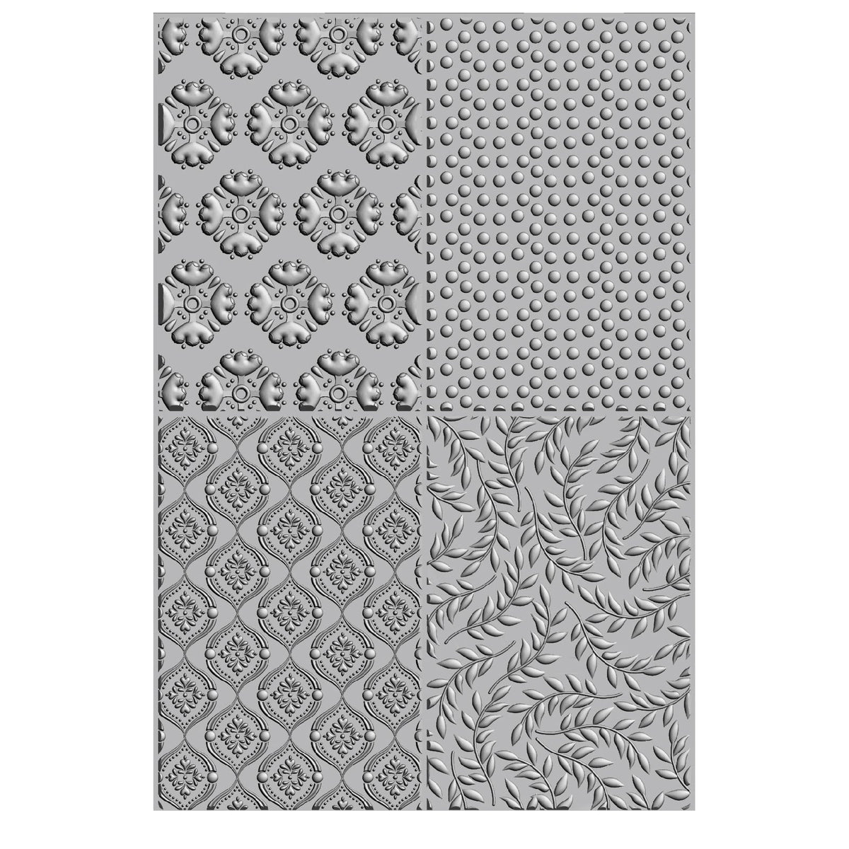 Folder de Embossing 3D A6 - Posh Patterns (dibujo del diseño)