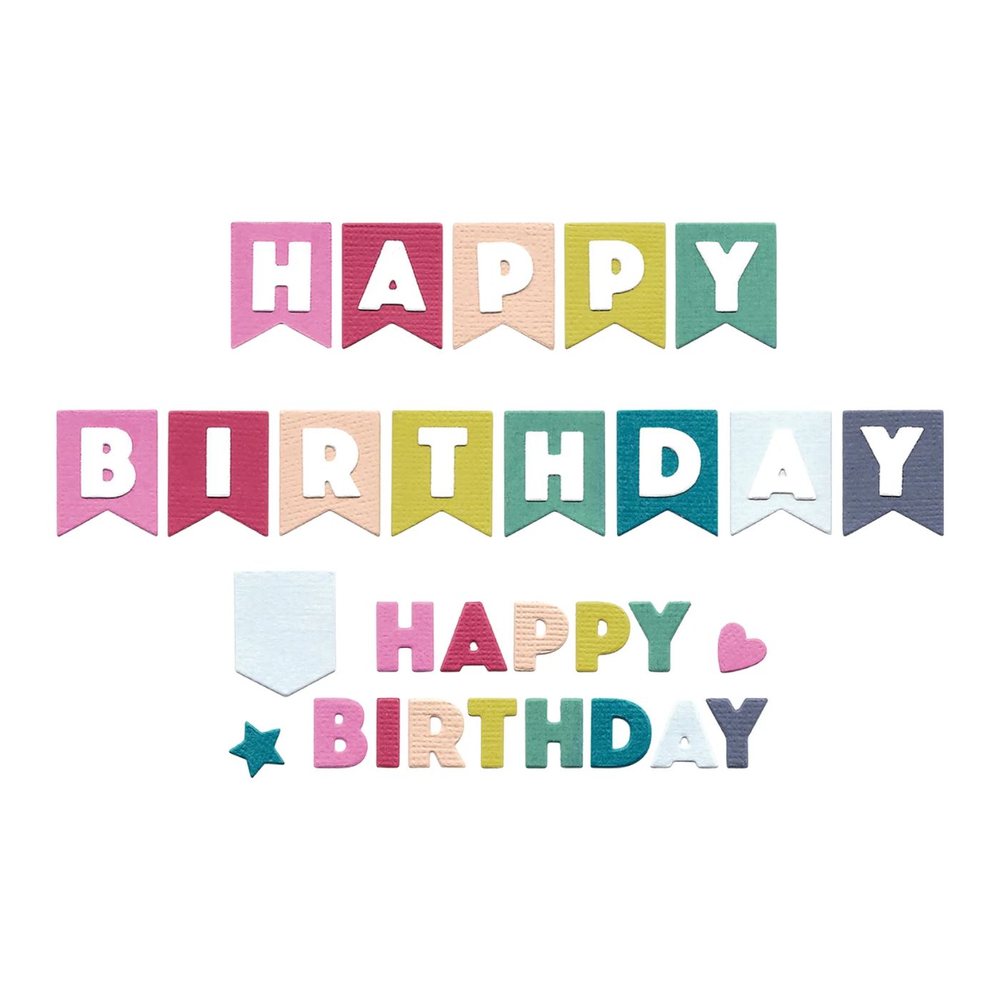 Troqueles Thinlits Birthday Bunting de Catherine Pooler