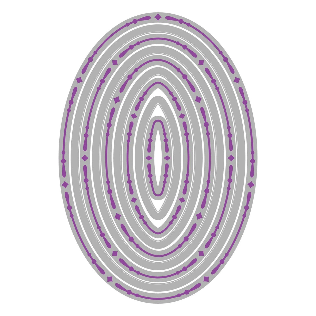Troqueles Framelits Fanciful Reversed, Clare Classic Ovals (vista 5)
