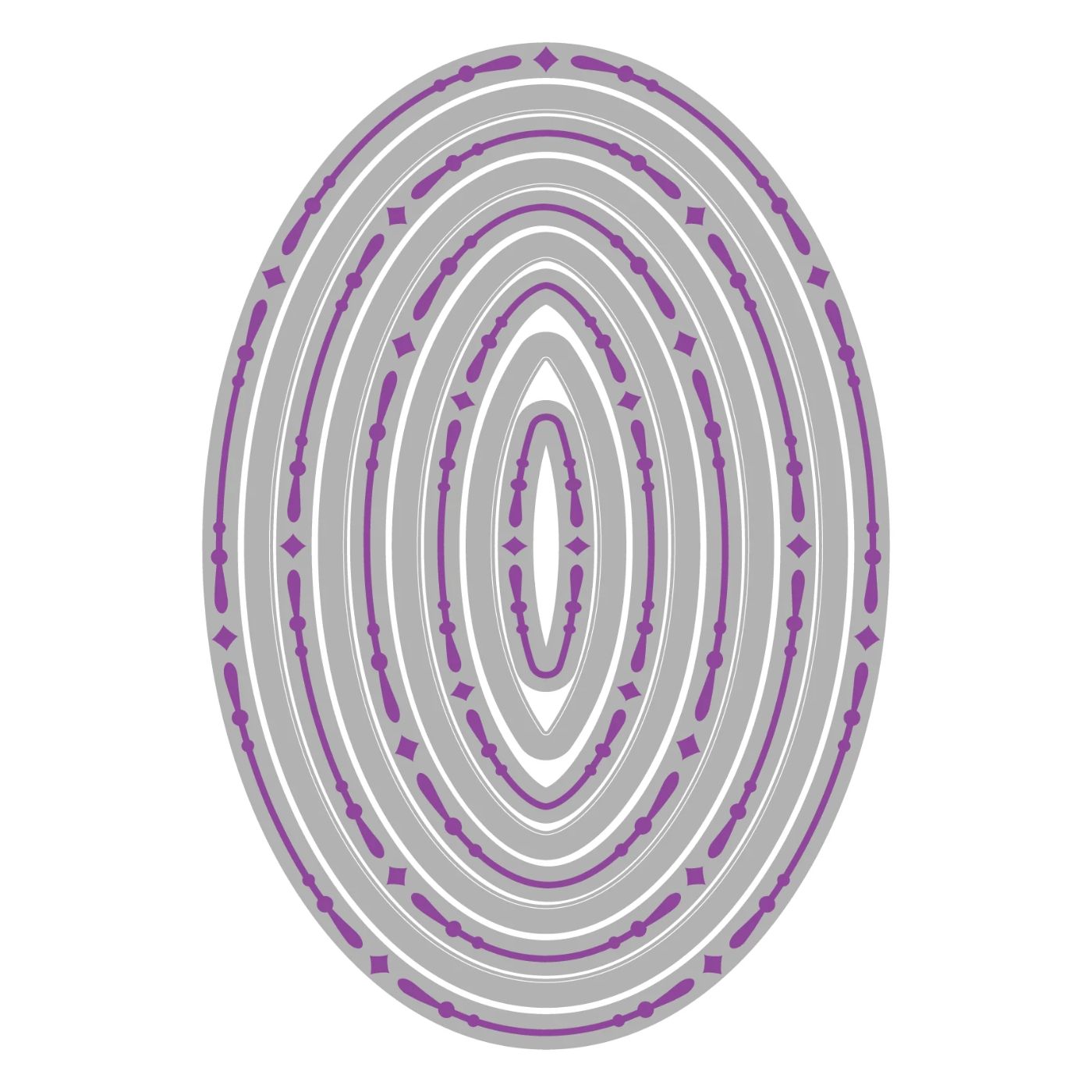 Troqueles Framelits Fanciful Reversed, Clare Classic Ovals