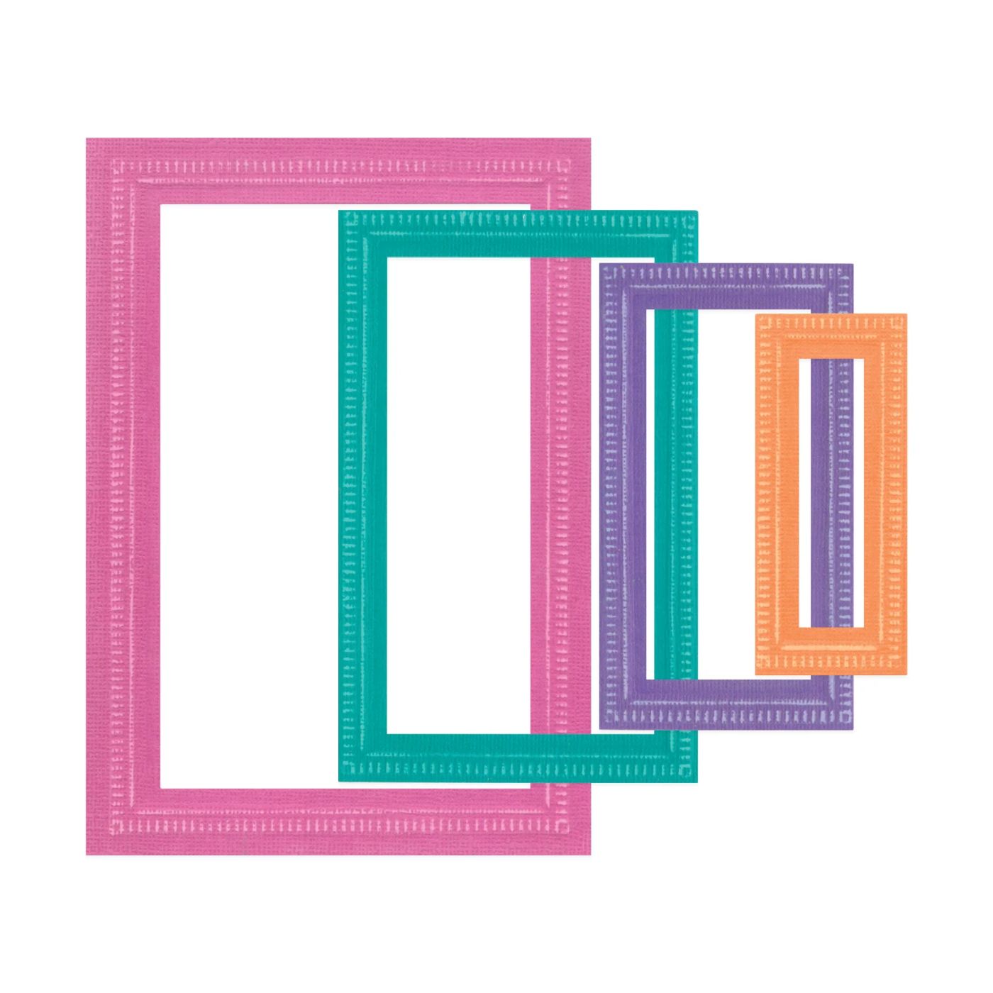 Troqueles Framelits Fanciful Reversed, Renee Deco Rectangles