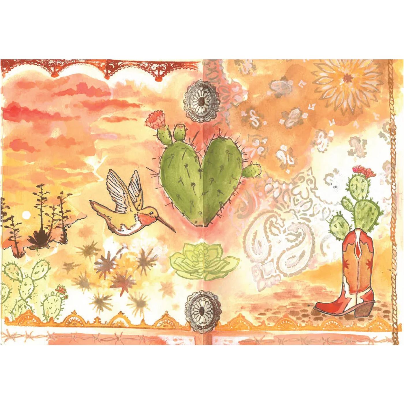 Studio Sellos Clear con Stencils A5 Western