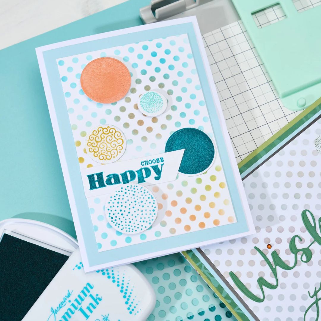 Folder de Embossing 3D con Stencil Rock The Dots (vista 4)