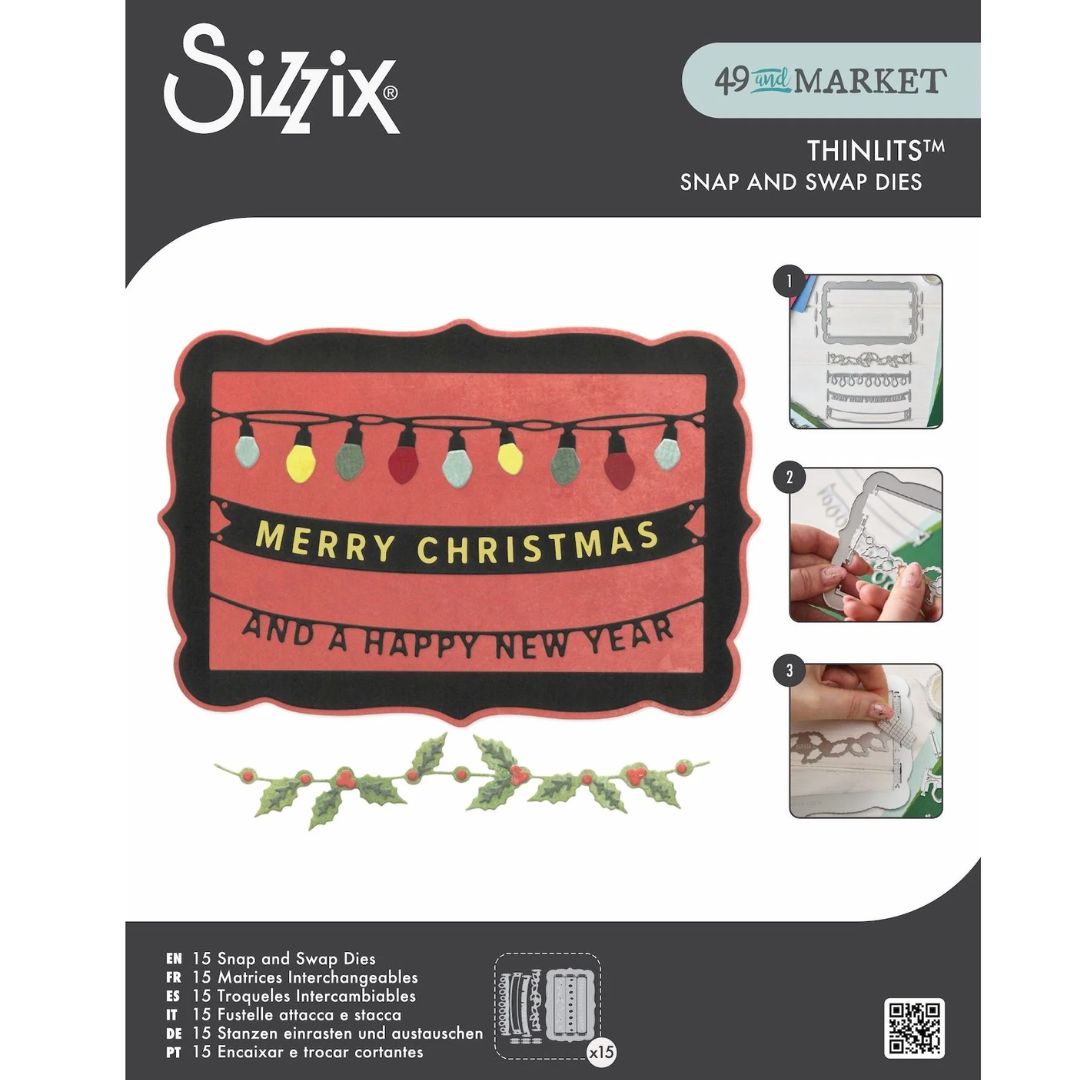 Troqueles Thinlits Snap and Swap Merry Christmas