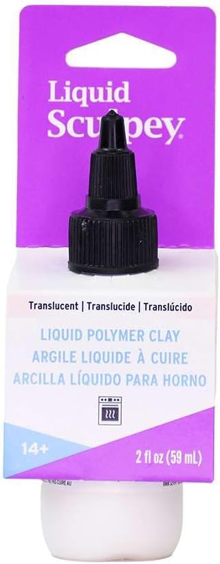 Liquid Sculpey Translúcido, arcilla polimérica líquida horneable de 59 ml
