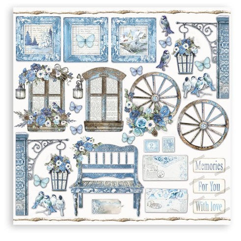 Block de cartulinas "Blue Land" de 20.3x20.3 cm