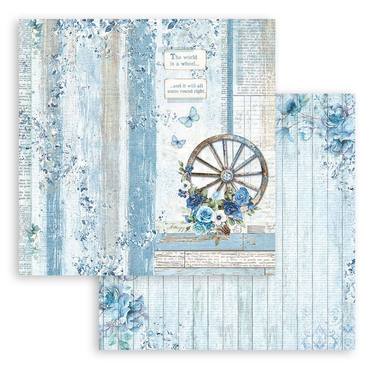 Block de cartulinas "Blue Land" de 20.3x20.3 cm