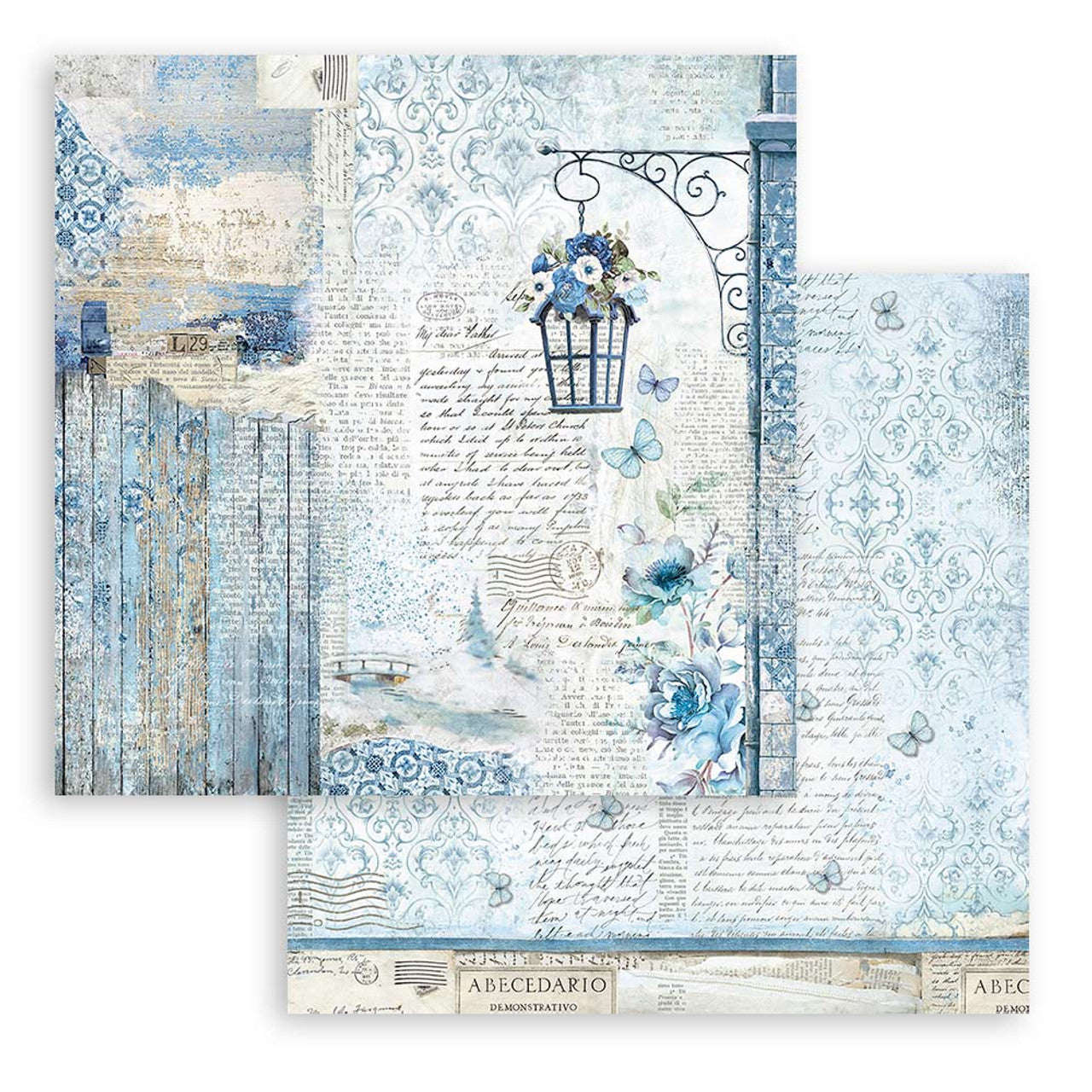 Block de cartulinas "Blue Land" de 20.3x20.3 cm