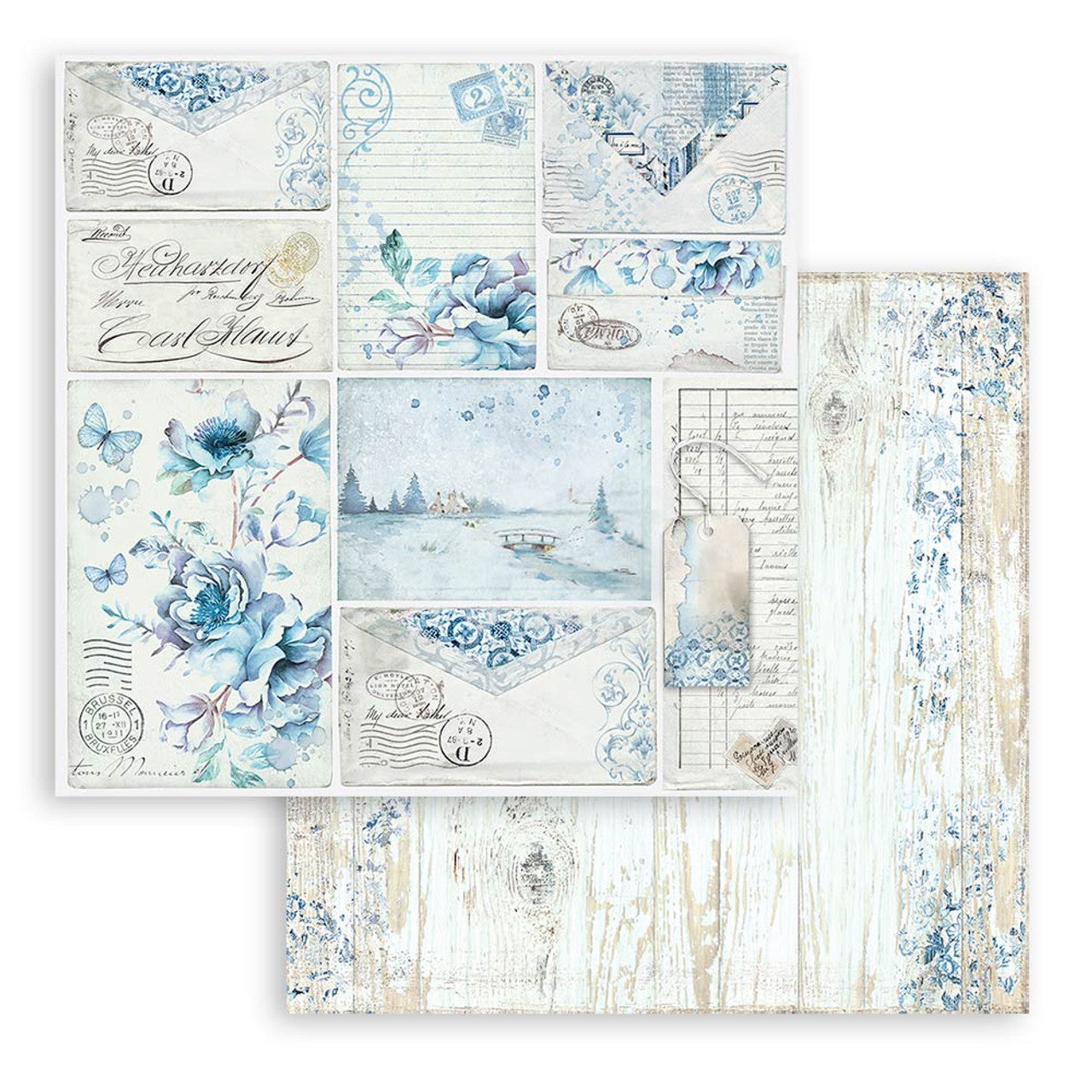 Block de cartulinas "Blue Land" de 20.3x20.3 cm
