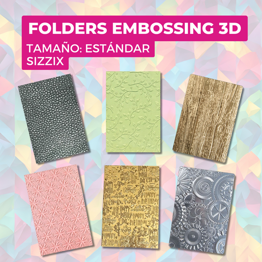 Folder de Embossing 3D Tamaño: Estándar