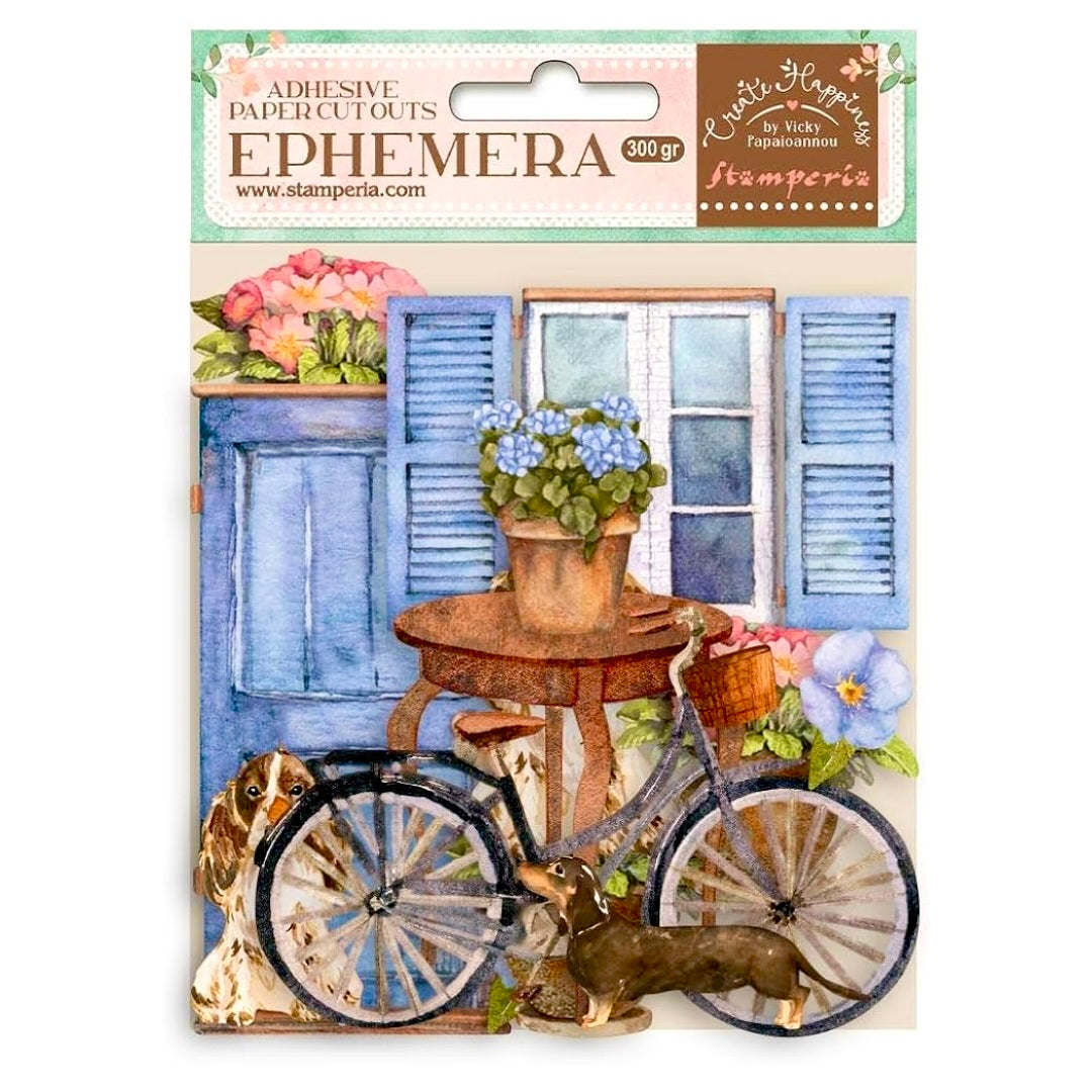 Ephemera Bicycle and Flowers
