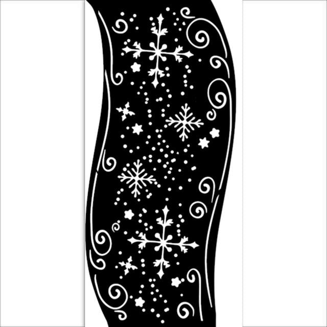 Stencil 12x25cm Winter Valley Cintas - Navidad - Stamperia