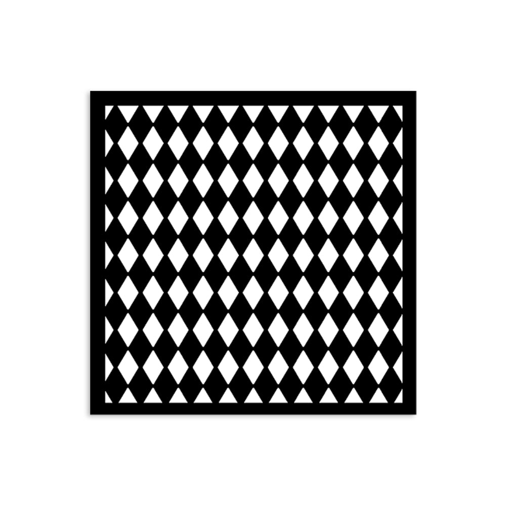Stencil 12x12cm Alice in Christmas Rombos - Navidad - Stamperia