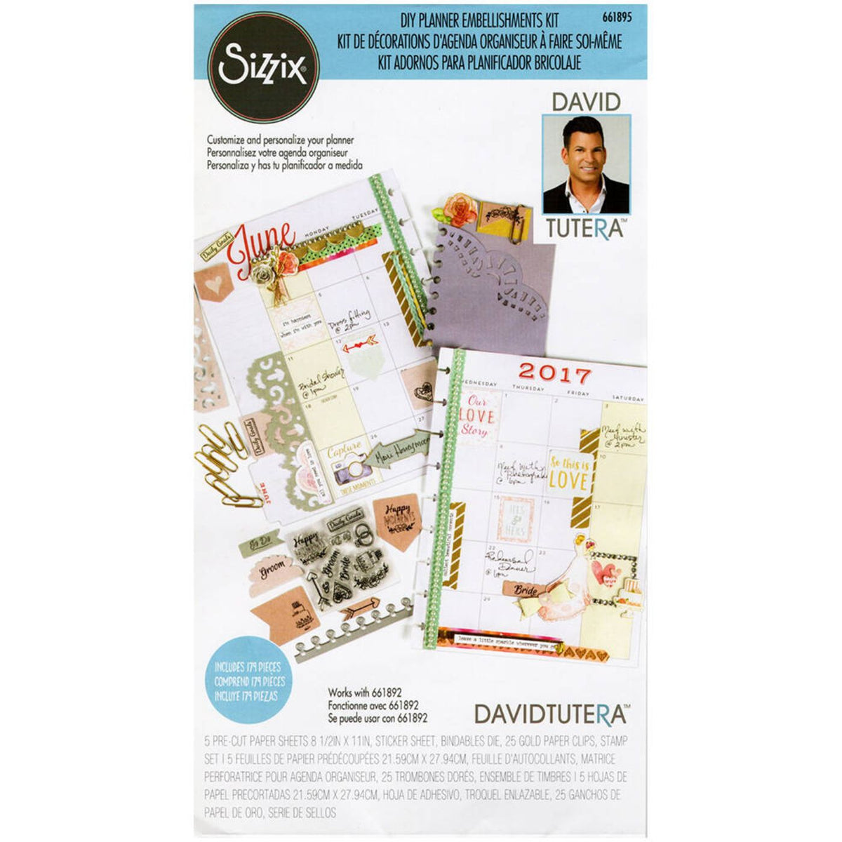 Kit de Adornos para Planner de Boda - David Tutera (vista 2)