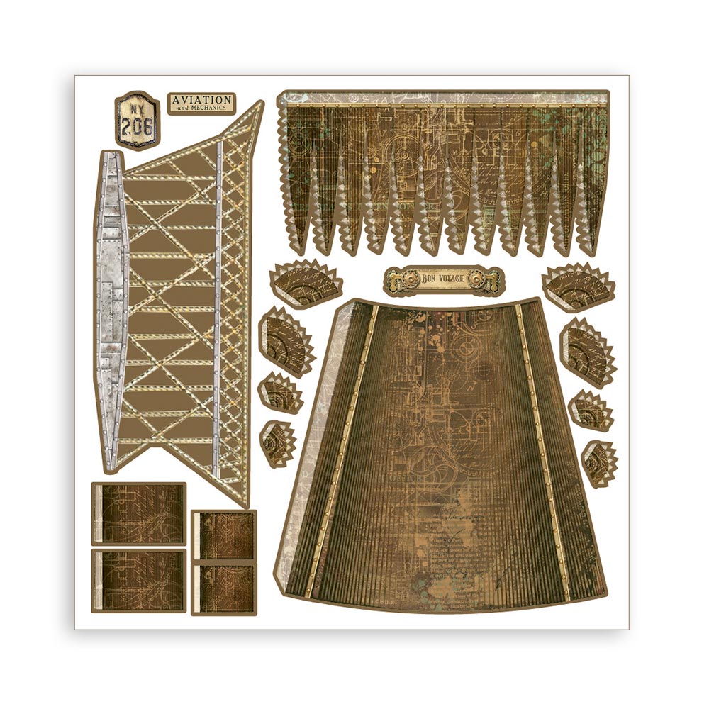 Paper Kit 3D - Aeronave Miniatura Sir Vagabond Aviator (vista 2)