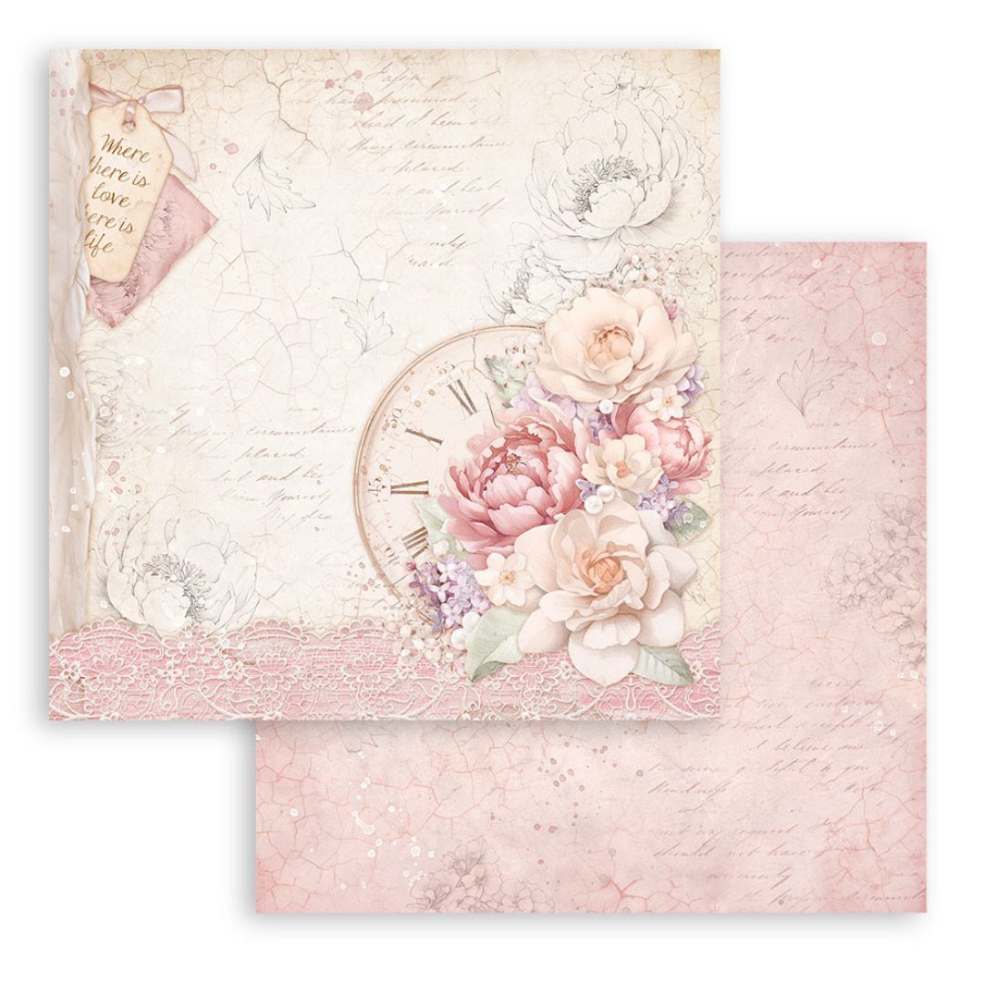 Block de cartulinas “Romantic Romance Forever” de 20.3x20.3 cm