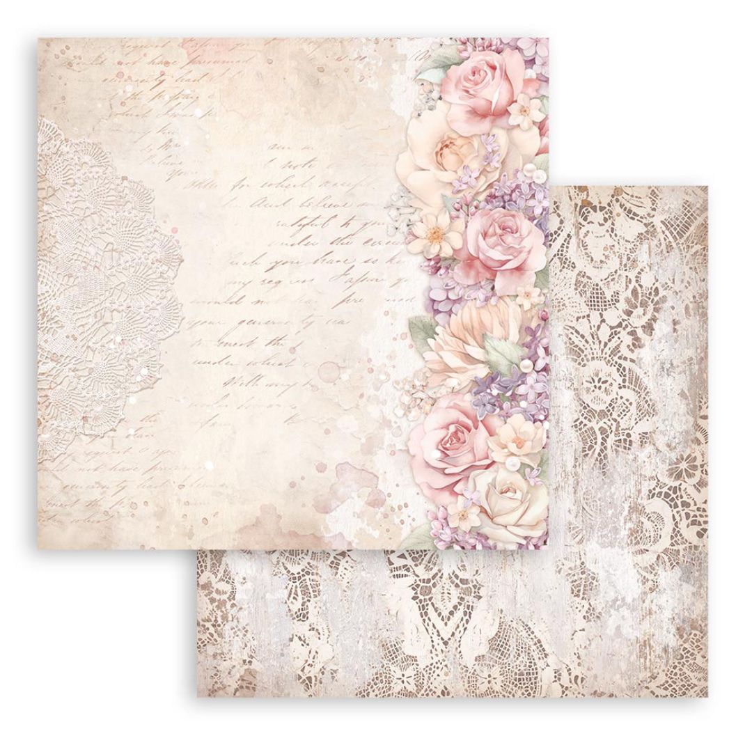 Block de cartulinas “Romantic Romance Forever” de 20.3x20.3 cm