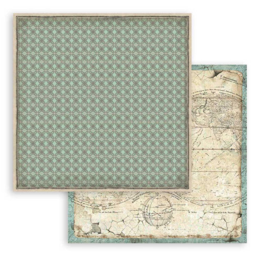 Block de cartulinas '' Fondos Voyages Fantastiques'' de 30.5x30.5cm