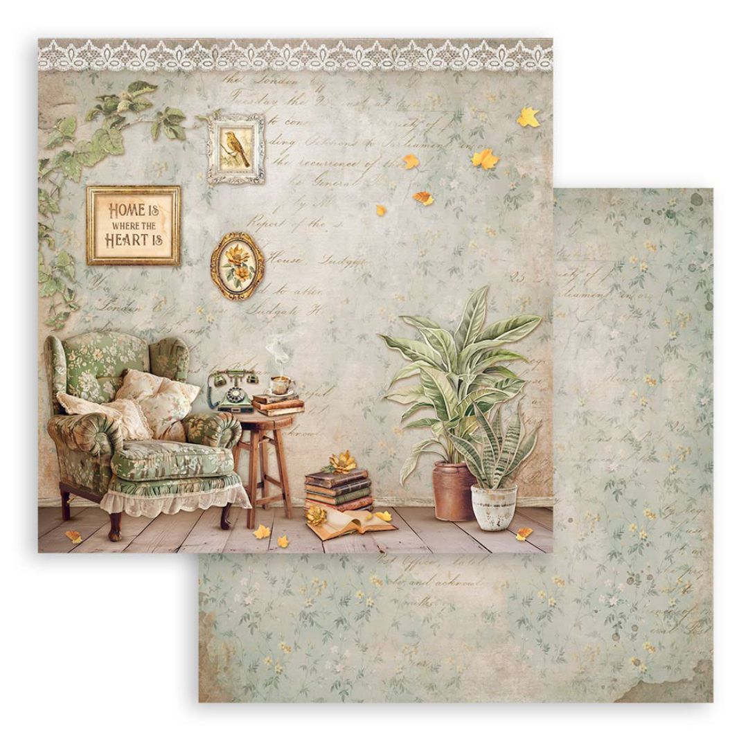 Block de Cartulinas ''Romantic Golden Harmony" de 30.5x30.5cm