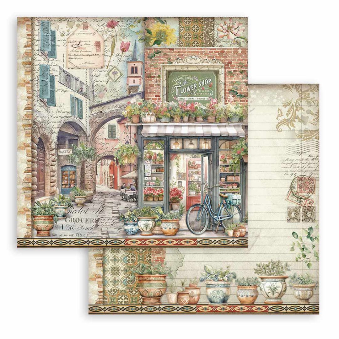 Block de Cartulinas ''Art of Travelling" de 30.5x30.5cm