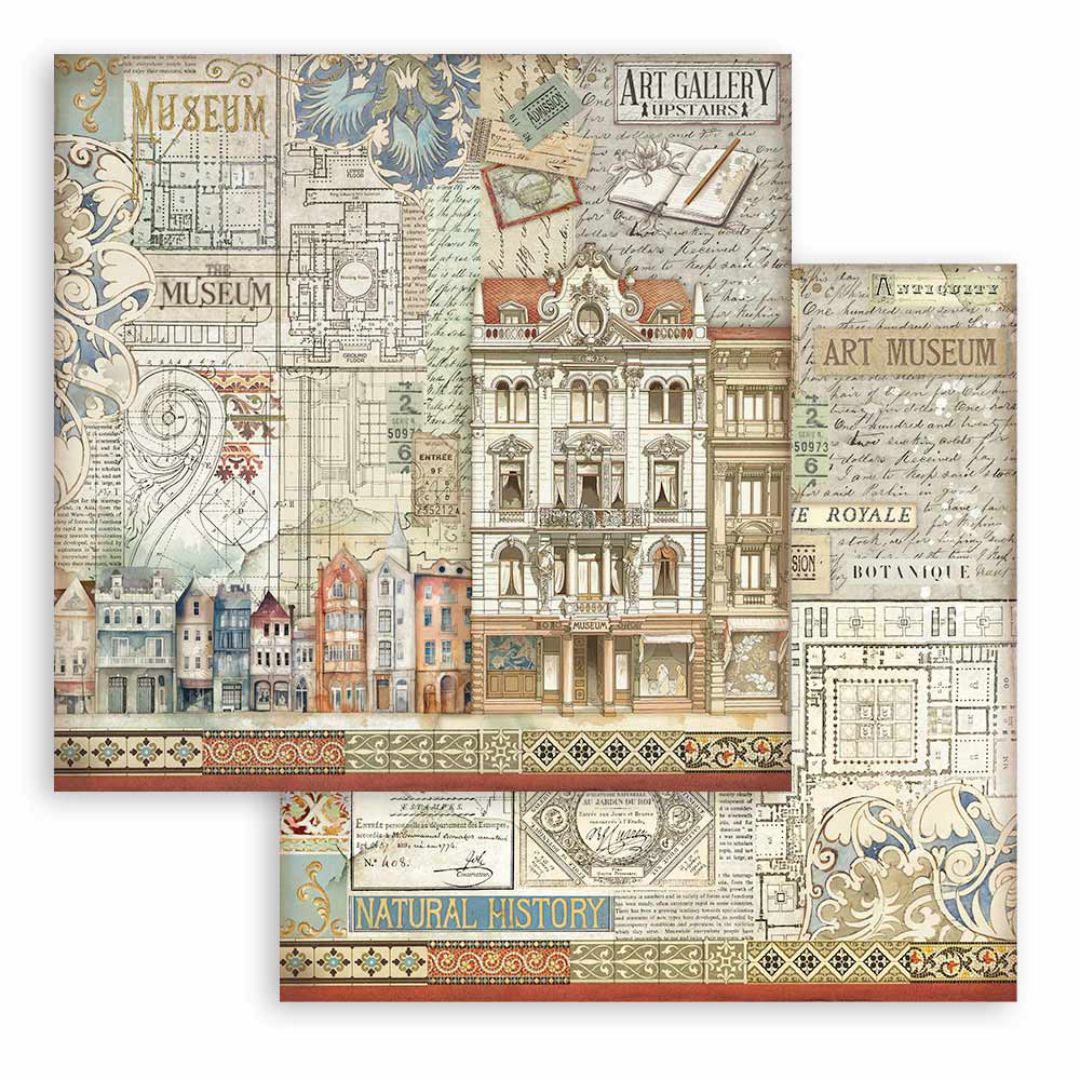 Block de Cartulinas ''Art of Travelling" de 30.5x30.5cm