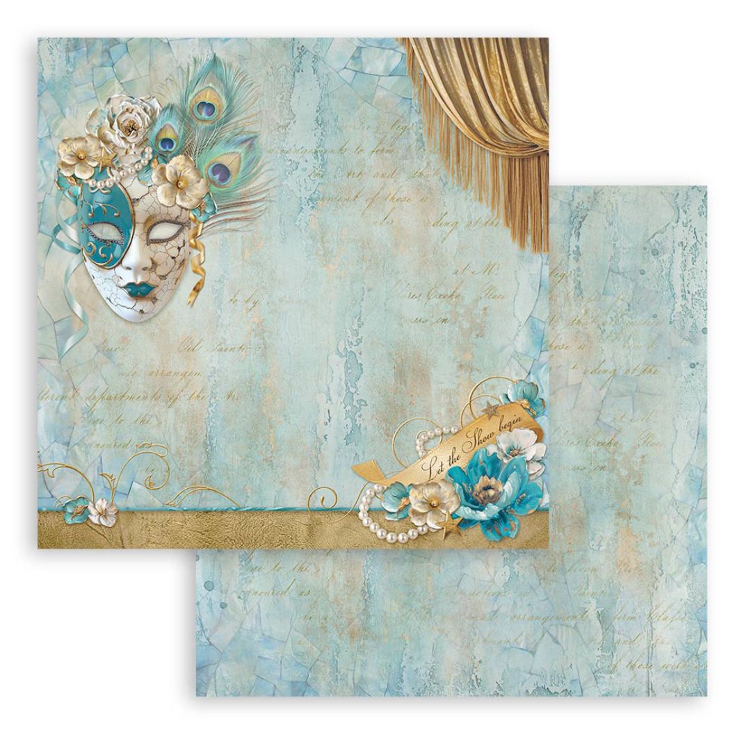 Block de Cartulinas ''Romantic Masquerade" de 20.3x20.3 cm