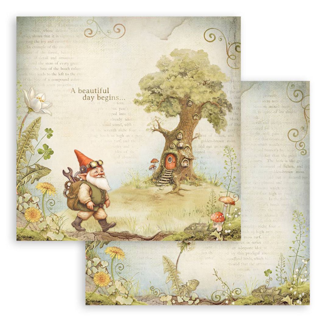 Block de Cartulinas ''Hidden Grove" de 30.5x30.5cm