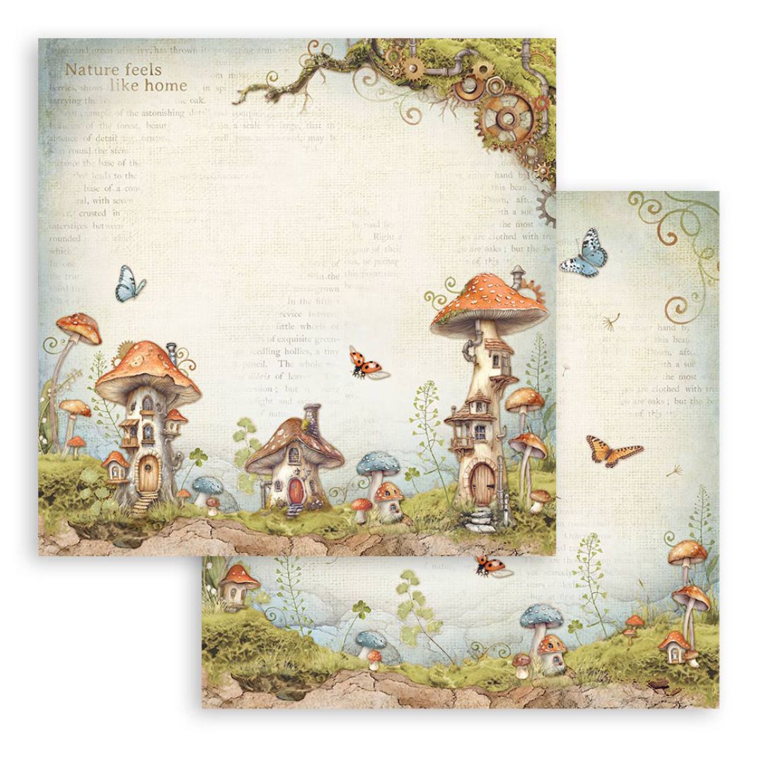 Block de Cartulinas ''Hidden Grove" de 20.3x20.3 cm