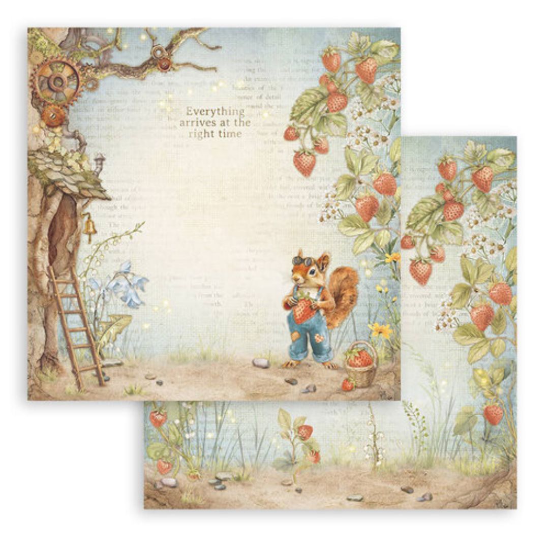 Block de Cartulinas ''Hidden Grove" de 20.3x20.3 cm