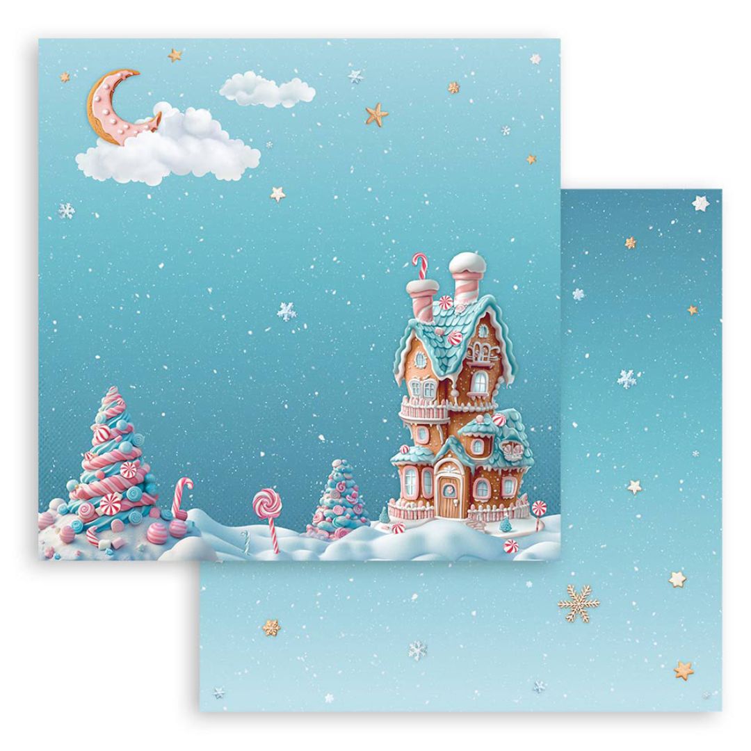 Block de Cartulinas ''Romantic Candy Christmas" de 30.5x30.5cm