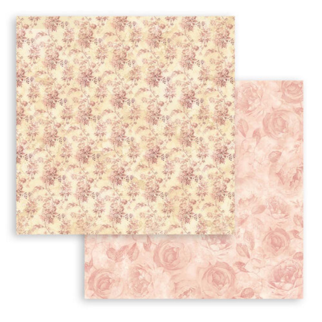 Block de cartulinas ''Shabby Rose'' de 20.3x20.3 cm