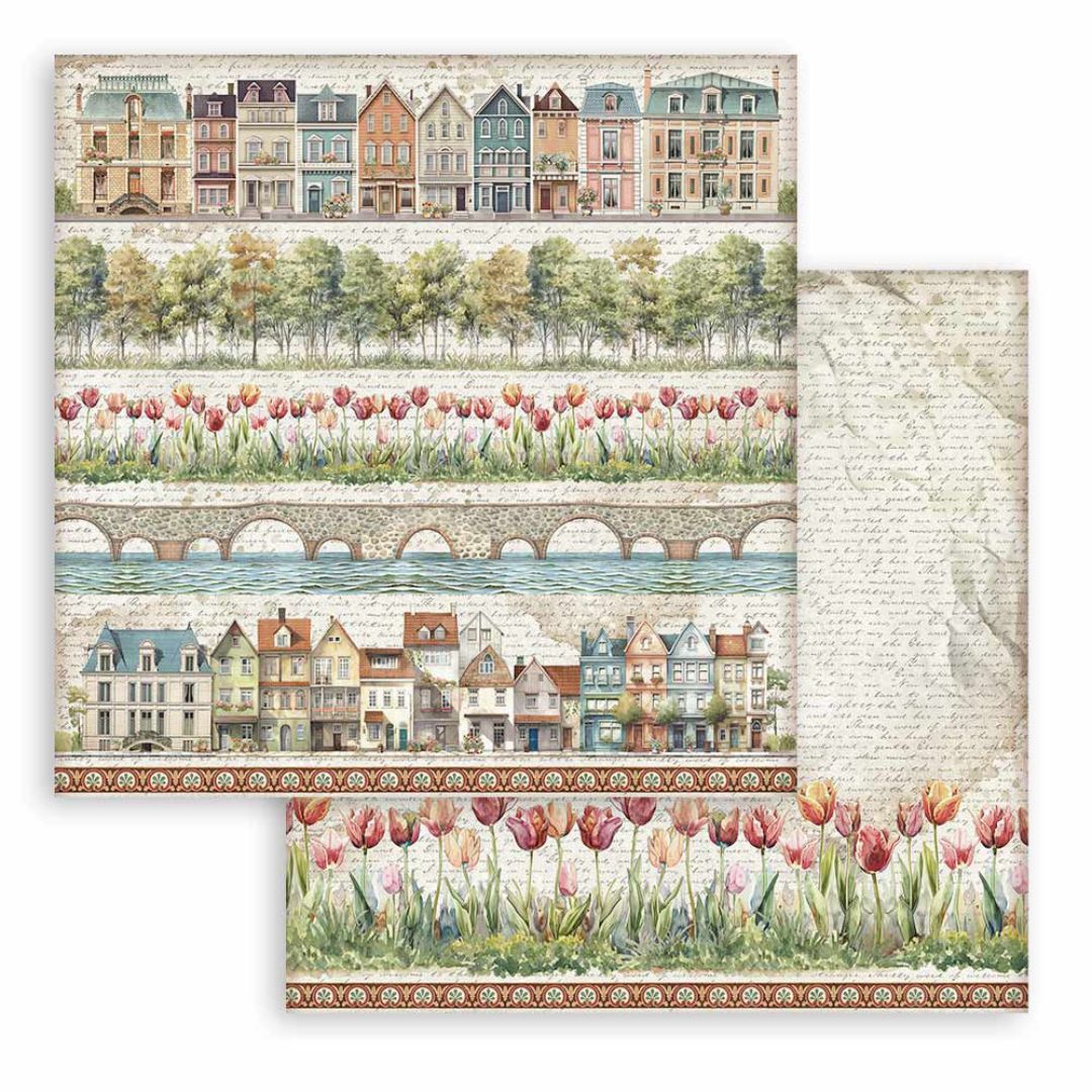 Block de Cartulinas ''Art of Travelling" de 20.3x20.3 cm
