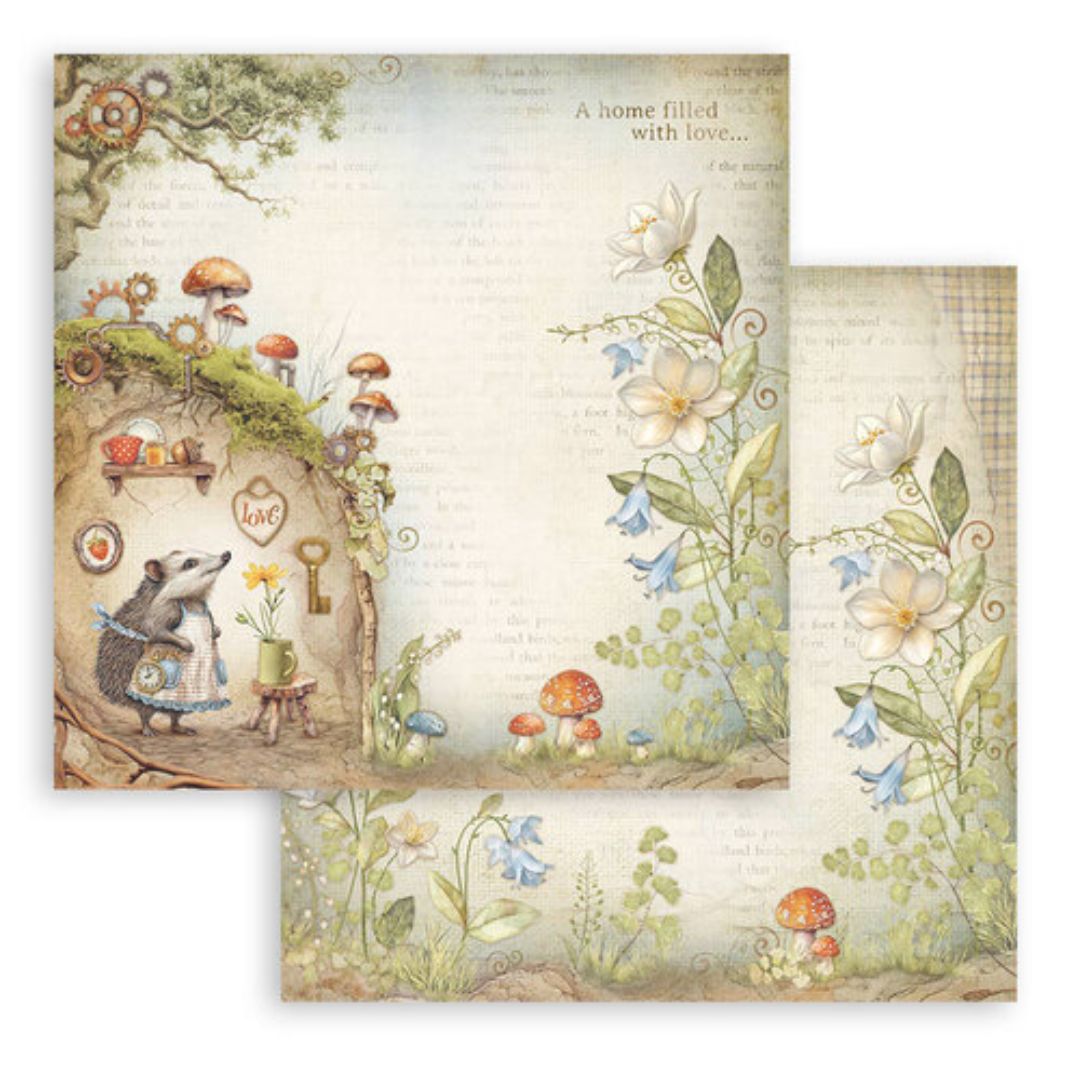 Block de Cartulinas ''Hidden Grove" de 20.3x20.3 cm
