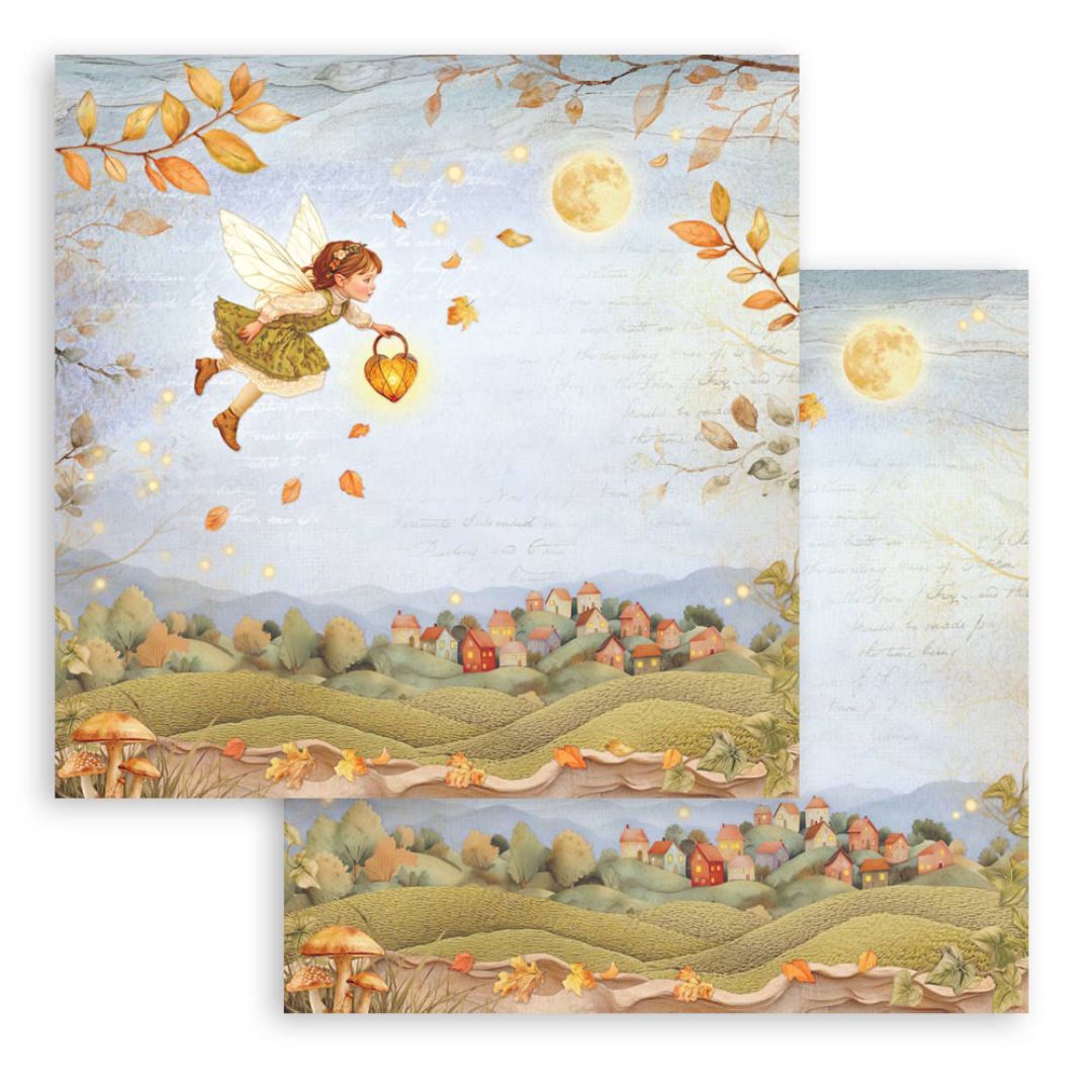 Block de Cartulinas ''Whispering Woods" de 20.3x20.3 cm