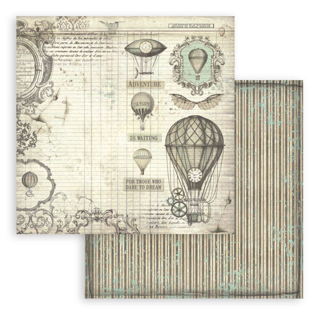 Block de Cartulinas ''Voyages Fantastiques" de 20.3x20.3 cm